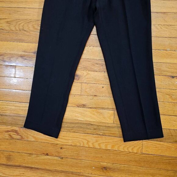 Theory Dress Pant Womens 8 Black Straight Leg Cropped - Picture 4 of 10